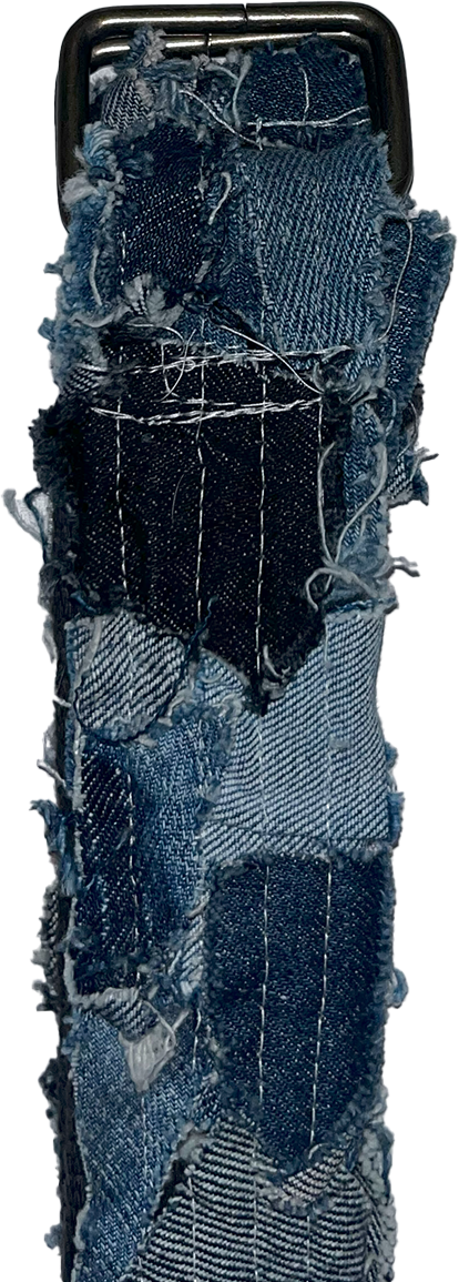 Distressed Denim belts