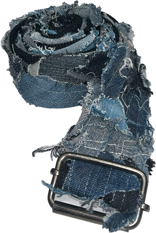 Distressed Denim belts